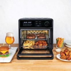 KALORIK MAXX 16 qt. Black Touchscreen Air Fryer Oven -Air Fryers shop black kalorik air fryers afo 47804 bk fa 1000