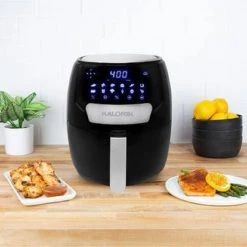 KALORIK 4.5 qt. Black Digital Air Fryer -Air Fryers shop black kalorik air fryers ft 50533 bk 31 1000