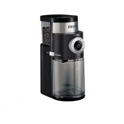 Krups 8 oz. Black Precise Burr Coffee Grinder with Programmable Settings