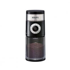 Krups 8 oz. Black Precise Burr Coffee Grinder with Programmable Settings -Air Fryers shop black krups coffee grinders gx550850 c3 1000