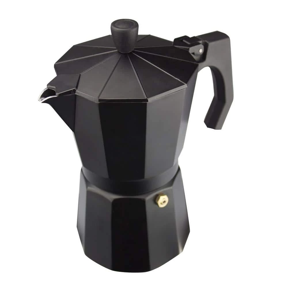 Magefesa Kenia Noir 3-Cups Aluminum Expresso Coffee Maker in Black 6 Magefesa Kenia Noir 3-Cups Aluminum Expresso Coffee Maker in Black - Image 4