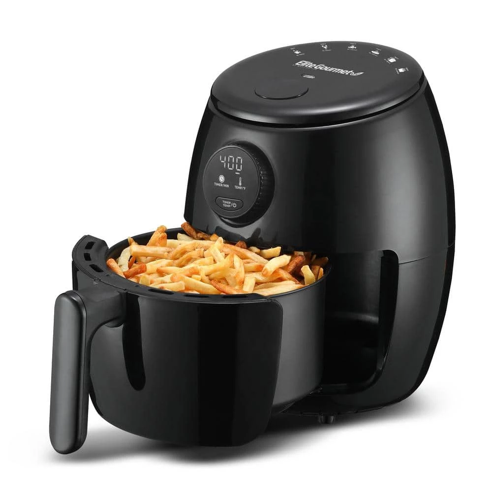 Maximatic Elite Gourmet 2 Qt. Digital Air Fryer Black 4 Maximatic Elite Gourmet 2 Qt. Digital Air Fryer Black - Image 2