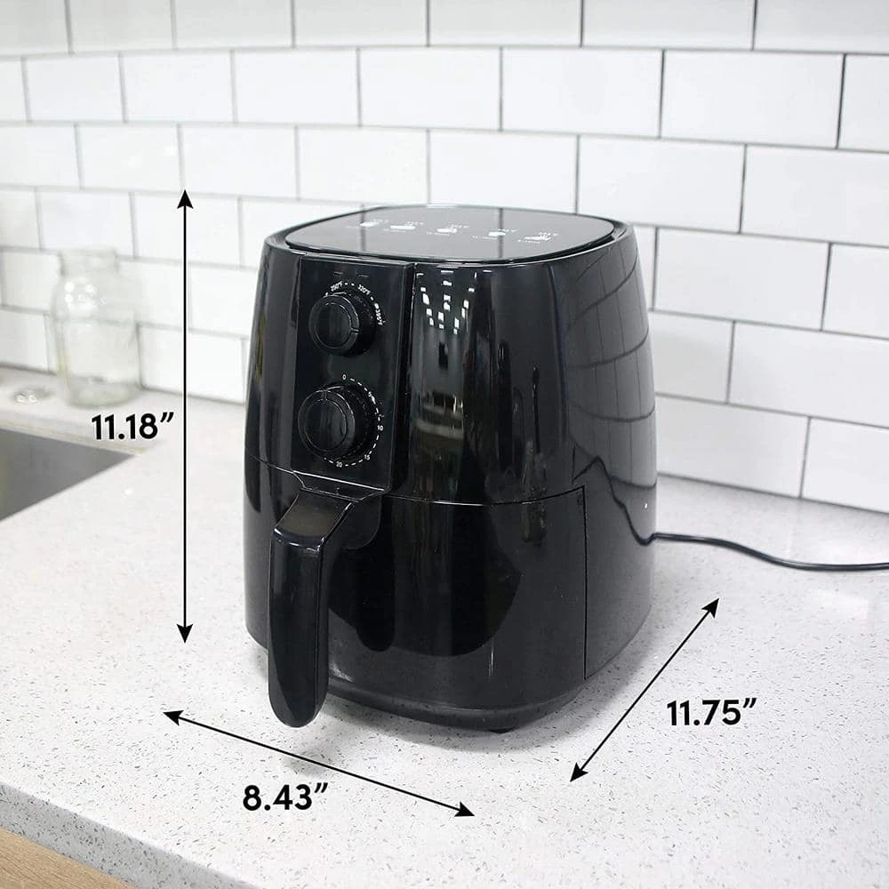 Maximatic Elite Gourmet 4 Qt. Air Fryer Black 6 Maximatic Elite Gourmet 4 Qt. Air Fryer Black - Image 4