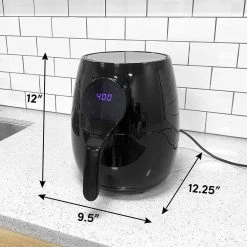 Maximatic Elite Gourmet 5.3 Qt. Digital Air Fryer Black -Air Fryers shop black maximatic air fryers eaf5317d fa 1000