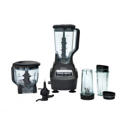NINJA Mega Kitchen System 72 oz. 5-Speed Black Blender and Food Processor with Travel Cups (BL770)