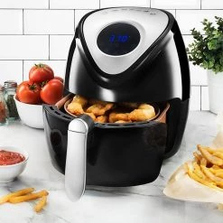 Gotham Steel 4 qt. (3.8 L) Ti-Cerama Coating Non-Stick Digital Air Fryer -Air Fryers shop black non stick gotham steel air fryers 2356 1f 1000