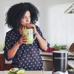 NutriBullet Rx 30 oz. Single Speed Black Blender with 1 Liter Pitcher -Air Fryers shop black nutribullet countertop blenders n17 1001 66 1000