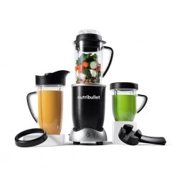 NutriBullet Rx 30 oz. Single Speed Black Blender with 1 Liter Pitcher -Air Fryers shop black nutribullet countertop blenders n17 1001 c3 1000