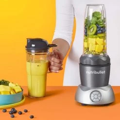 NutriBullet Select 32 oz. 2-Speed Gray Blender with Additional Pitcher and Lids -Air Fryers shop black nutribullet countertop blenders nb 50200 44 1000