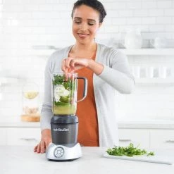 NutriBullet Select 32 oz. 2-Speed Gray Blender with Additional Pitcher and Lids -Air Fryers shop black nutribullet countertop blenders nb 50200 76 1000