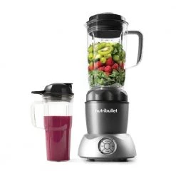 NutriBullet Select 32 oz. 2-Speed Gray Blender with Additional Pitcher and Lids -Air Fryers shop black nutribullet countertop blenders nb 50200 c3 1000