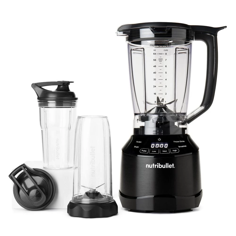 NutriBullet Smart Touch 64 oz. 3-Speed Black Combo Blender with Pulse 3 NutriBullet Smart Touch 64 oz. 3-Speed Black Combo Blender with Pulse