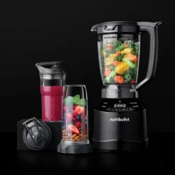 NutriBullet Smart Touch 64 oz. 3-Speed Black Combo Blender with Pulse 9 NutriBullet Smart Touch 64 oz. 3-Speed Black Combo Blender with Pulse -Air Fryers shop black nutribullet countertop blenders nbf50520 c3 1000