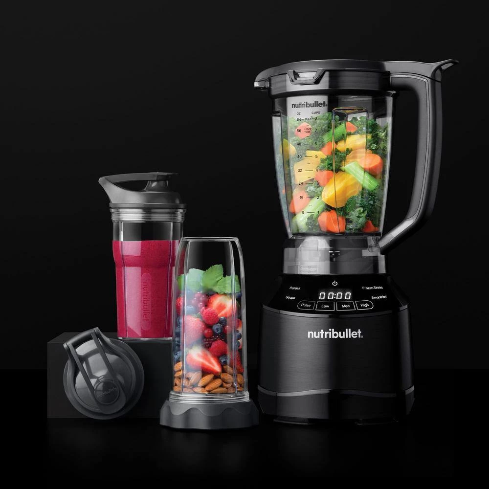 NutriBullet Smart Touch 64 oz. 3-Speed Black Combo Blender with Pulse 4 NutriBullet Smart Touch 64 oz. 3-Speed Black Combo Blender with Pulse - Image 2