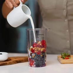 OVENTE Ultra-Stick 2-Speed Black Hand Immersion Blender Set with Whisk+Beaker+Chopper -Air Fryers shop black ovente immersion blenders hs565b e1 1000