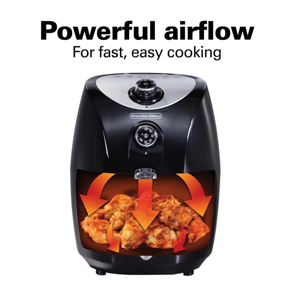 Proctor Silex 1.58 Qt. Black Air Fryer 9 Proctor Silex 1.58 Qt. Black Air Fryer - Image 7