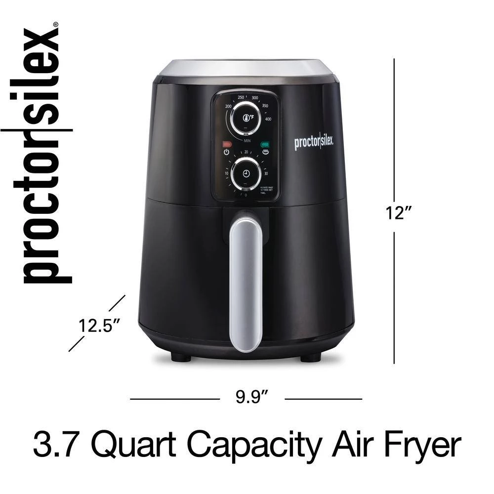Proctor Silex 3.7 qt. Black Air Fryer 4 Proctor Silex 3.7 qt. Black Air Fryer - Image 2