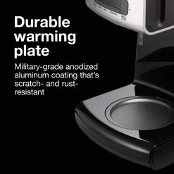 Proctor Silex FrontFill Programmable 12 Cup Black Drip Coffee Maker -Air Fryers shop black proctor silex drip coffee makers 43687 66 1000