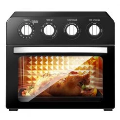 ROOMTEC 24.5 qt. Stainless Steel Air Fryer with Rotisserie