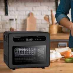 ROOMTEC 26 qt. Stainless Steel Air Fryer with Rotisserie -Air Fryers shop black roomtec air fryers gto25a 44 1000