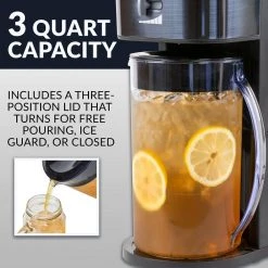 Unbranded Cafe Ice 12-Cup Black Stainless Steel Iced-Coffee Maker 11 Unbranded Cafe Ice 12-Cup Black Stainless Steel Iced-Coffee Maker -Air Fryers shop black stainless steel drip coffee makers hcit3bs 4f 1000