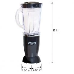 Total Chef Miracle Blender, 12 pc Bullet Blender Set, 1L Carafe Plus Travel Cups and Lids 15 Total Chef Miracle Blender, 12 pc Bullet Blender Set, 1L Carafe Plus Travel Cups and Lids -Air Fryers shop black total chef countertop blenders mbls01 fa 1000