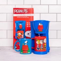 Uncanny Brands Peanuts Single Cup Black Drip Coffee Maker Snoopy and Friends Mugs Included -Air Fryers shop black uncanny brands drip coffee makers cm2 pea sn1 77 1000