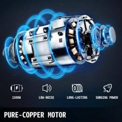 VEVOR Commercial Smoothie Blenders 50.7 oz. 5 Speed Multifunctional 2-in-1 Countertop Silent Blender, 1500W 14 VEVOR Commercial Smoothie Blenders 50.7 oz. 5 Speed Multifunctional 2-in-1 Countertop Silent Blender, 1500W -Air Fryers shop black vevor countertop blenders sbj908hs000000001v1 fa 1000