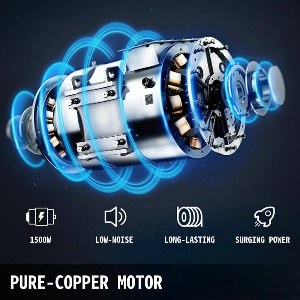 VEVOR Commercial Smoothie Blenders 50.7 oz. 5 Speed Multifunctional 2-in-1 Countertop Silent Blender, 1500W 8 VEVOR Commercial Smoothie Blenders 50.7 oz. 5 Speed Multifunctional 2-in-1 Countertop Silent Blender, 1500W - Image 6