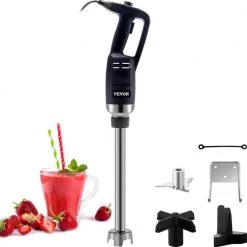 VEVOR Commercial Immersion Blender Constant Speed 350-Watt Hand Mixer Stainless Steel Hand Blender with Remove Shaft,Black