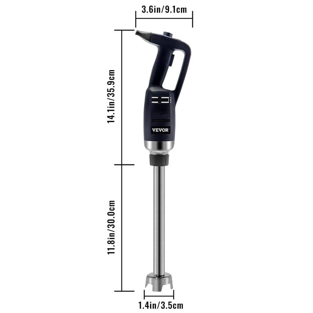 VEVOR Commercial Immersion Blender Constant Speed 350-Watt Hand Mixer Stainless Steel Hand Blender with Remove Shaft,Black 9 VEVOR Commercial Immersion Blender Constant Speed 350-Watt Hand Mixer Stainless Steel Hand Blender with Remove Shaft,Black - Image 7