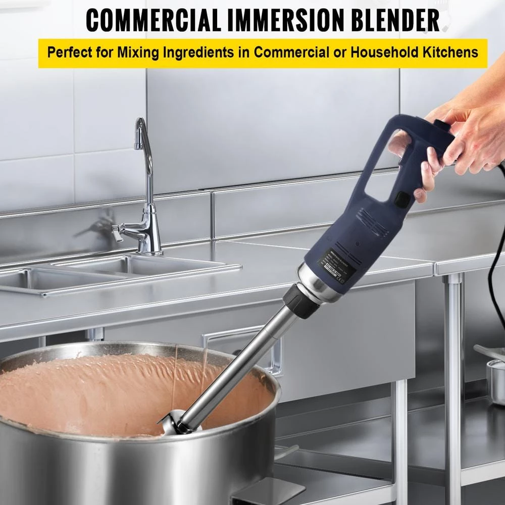 VEVOR Commercial Immersion Blender Constant Speed 350-Watt Hand Mixer Stainless Steel Hand Blender with Remove Shaft,Black 4 VEVOR Commercial Immersion Blender Constant Speed 350-Watt Hand Mixer Stainless Steel Hand Blender with Remove Shaft,Black - Image 2