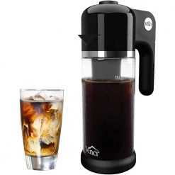 VINCI 4-Cup Black Color Express Cold Brew Electric Coffee Maker With 4-Brew Strength Settings and Cleaning Cycle