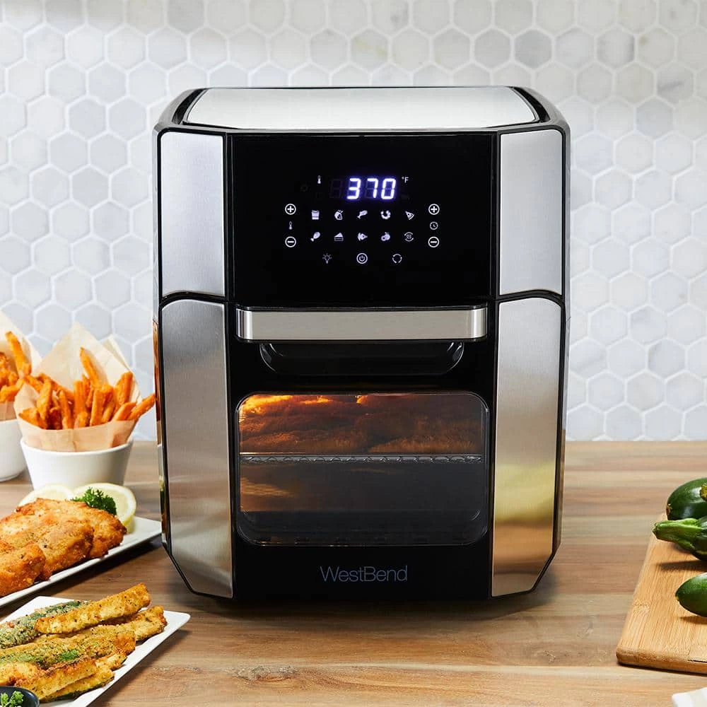 West Bend 12.6 QT XL Air Fryer Oven - Bake, Roast, Rotisserie, Dehydrate, Re-Heat 10 Quick Menu Presets 8 West Bend 12.6 QT XL Air Fryer Oven - Bake, Roast, Rotisserie, Dehydrate, Re-Heat 10 Quick Menu Presets - Image 6