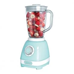 Brentwood Appliances 50 oz. 2-Speed Blue Retro Blender with Plastic Jar -Air Fryers shop blue brentwood appliances countertop blenders jb 330bl 44 1000