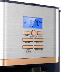 Joy 12-Cup Navy Blue Digital Drip Coffee Maker -Air Fryers shop blue joy drip coffee makers jdc12nbe10 4f 1000