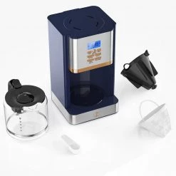 Joy 12-Cup Navy Blue Digital Drip Coffee Maker -Air Fryers shop blue joy drip coffee makers jdc12nbe10 76 1000