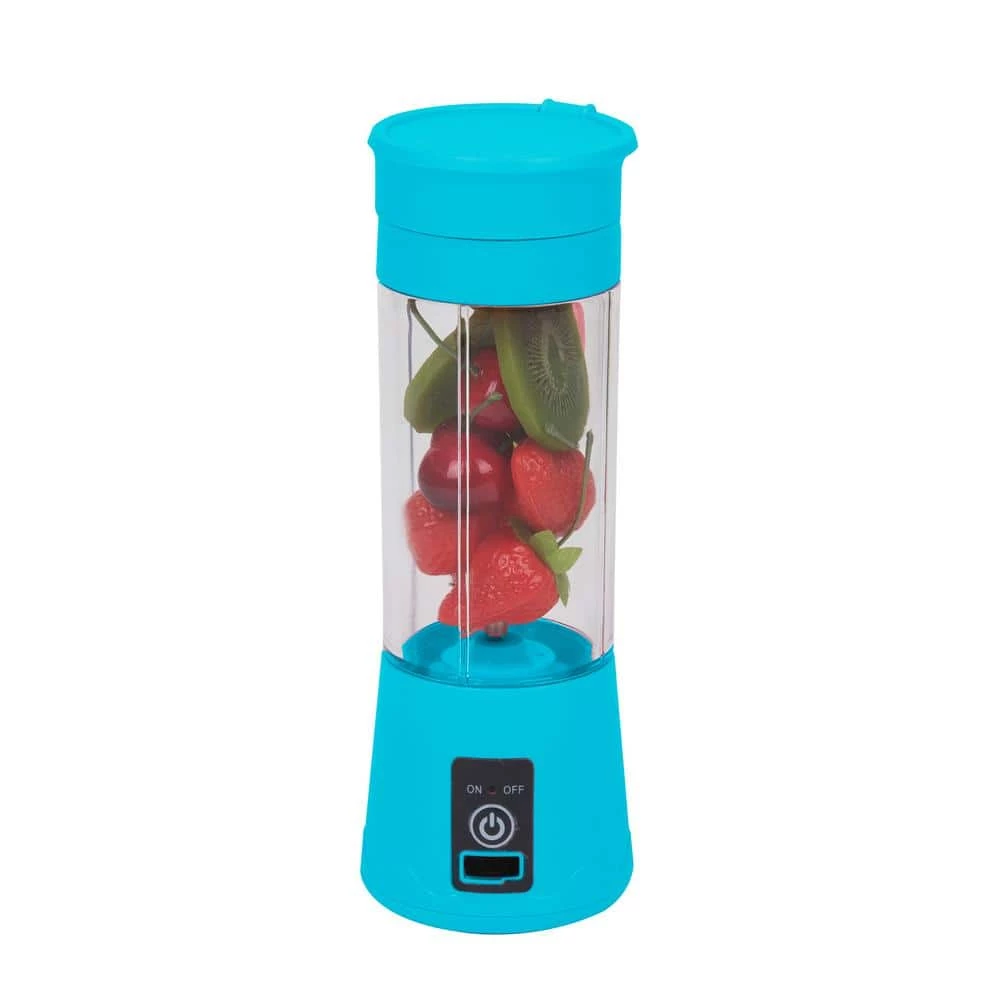 Mind Reader 12.8 oz. Single Speed Blue Portable Handheld Blender with 6-Stainless Steel Blades 7 Mind Reader 12.8 oz. Single Speed Blue Portable Handheld Blender with 6-Stainless Steel Blades - Image 5
