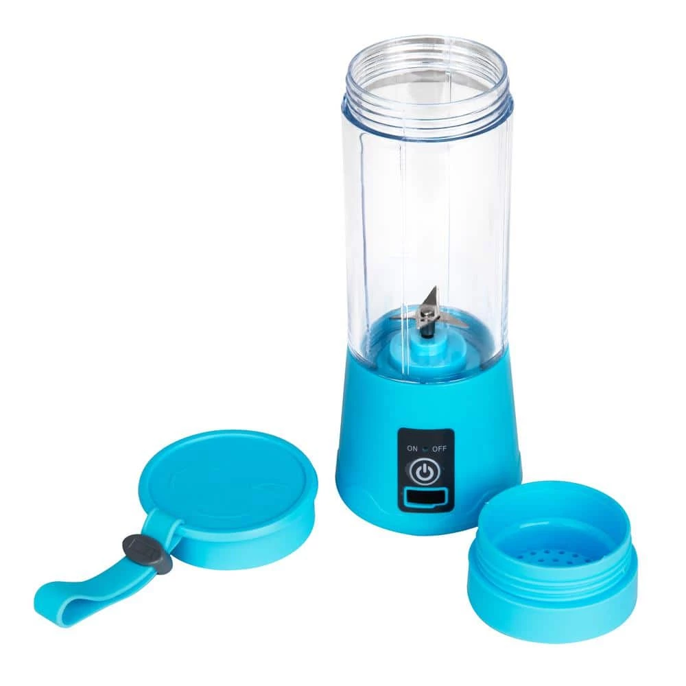 Mind Reader 12.8 oz. Single Speed Blue Portable Handheld Blender with 6-Stainless Steel Blades 4 Mind Reader 12.8 oz. Single Speed Blue Portable Handheld Blender with 6-Stainless Steel Blades - Image 2