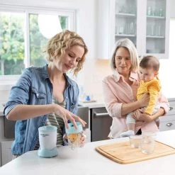 NutriBullet Baby 12 oz. Single Speed White Blender with 32 oz. Batch Bowl and Lid -Air Fryers shop blue nutribullet countertop blenders nby 50100 44 1000