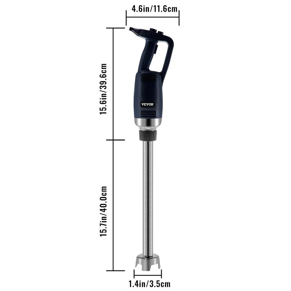 VEVOR 15.7 in. Blue Commercial Immersion Blender 750-Watt Variable Speed with Removable Shaft Hand Blender 9 VEVOR 15.7 in. Blue Commercial Immersion Blender 750-Watt Variable Speed with Removable Shaft Hand Blender - Image 7