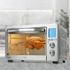 LNC All-in-1 33.8 qt. Silver Stainless Steel Digital Air Fryer Toaster Oven for Bake Roast Pizza with Accessories 1 LNC All-in-1 33.8 qt. Silver Stainless Steel Digital Air Fryer Toaster Oven for Bake Roast Pizza with Accessories -Air Fryers shop brush silver lnc air fryers uubminhd1000s68 64 1000