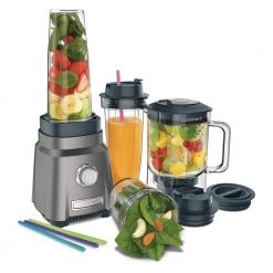 Cuisinart Hurricane 32 oz. 3-Speed Brushed Chrome Compact Juicing Blender -Air Fryers shop brushed chrome cuisinart countertop blenders cpb 380p1 31 1000
