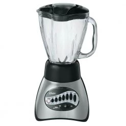 Oster Classic Series 40 oz. 16-Speed Brushed Nickel Blender with 5-Cup Glass Jar -Air Fryers shop brushed nickel oster countertop blenders 2110134 4f 1000
