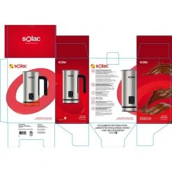 SOLAC Stainless Steel Milk Frother and Hot Chocolate Mixer -Air Fryers shop brushed stainless steel solac milk frothers spf500 76 1000