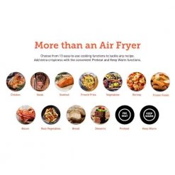 Cosori Premium 5.8 qt. Burgundy Air Fryer with Bonus Skewer Rack Set -Air Fryers shop burgundy cosori air fryers kaapafcsnus0072y 1d 1000