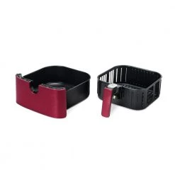 Cosori Premium 5.8 qt. Burgundy Air Fryer with Bonus Skewer Rack Set -Air Fryers shop burgundy cosori air fryers kaapafcsnus0072y 1f 1000