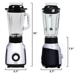 Tribest Glass 42 oz. 4-Speed Chrome Personal Blender with Vacuum -Air Fryers shop chrome tribest countertop blenders pbg 5001 a 4f 1000