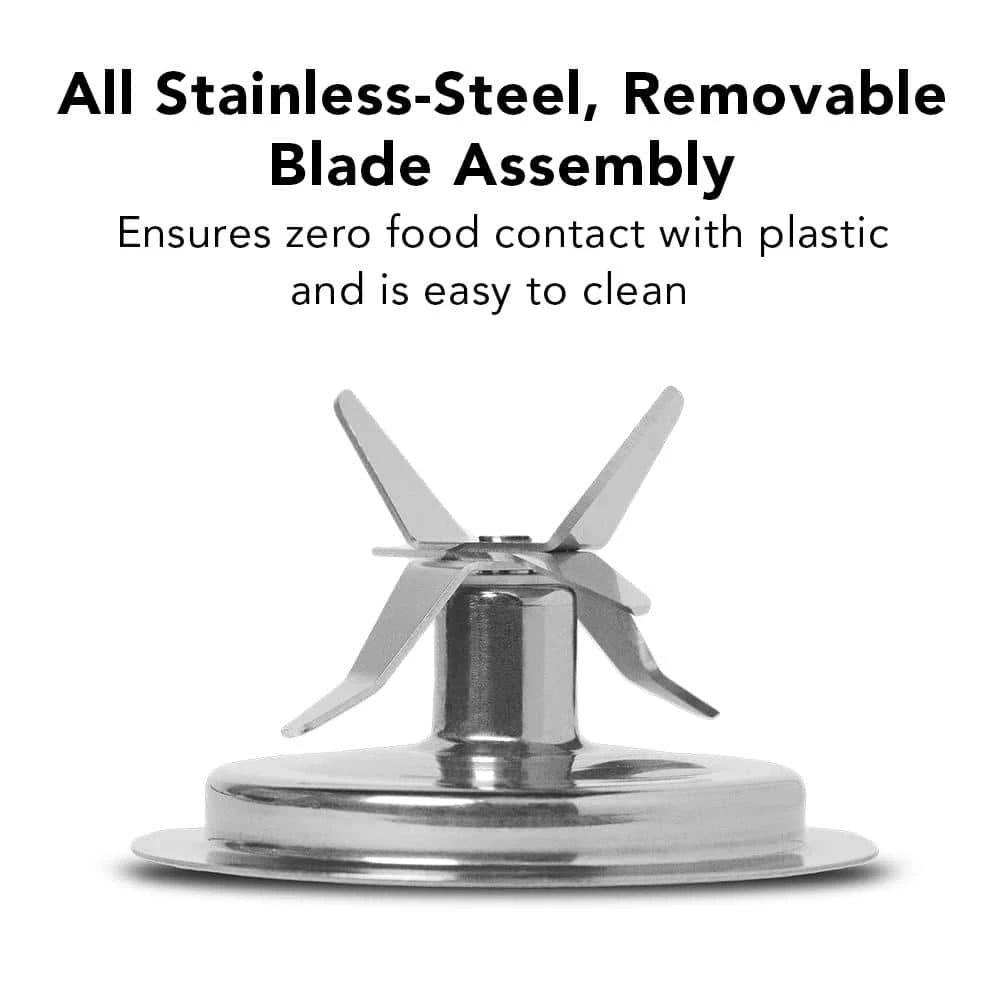 Tribest 42 oz. 4-Speed Chrome Personal Blender 5 Tribest 42 oz. 4-Speed Chrome Personal Blender - Image 3