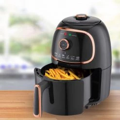 Brentwood AF-202BK 2 qt. Copper Small Electric Air Fryer with Timer and Temp Control 15 Brentwood AF-202BK 2 qt. Copper Small Electric Air Fryer with Timer and Temp Control -Air Fryers shop copper brentwood air fryers 985115499m 76 1000